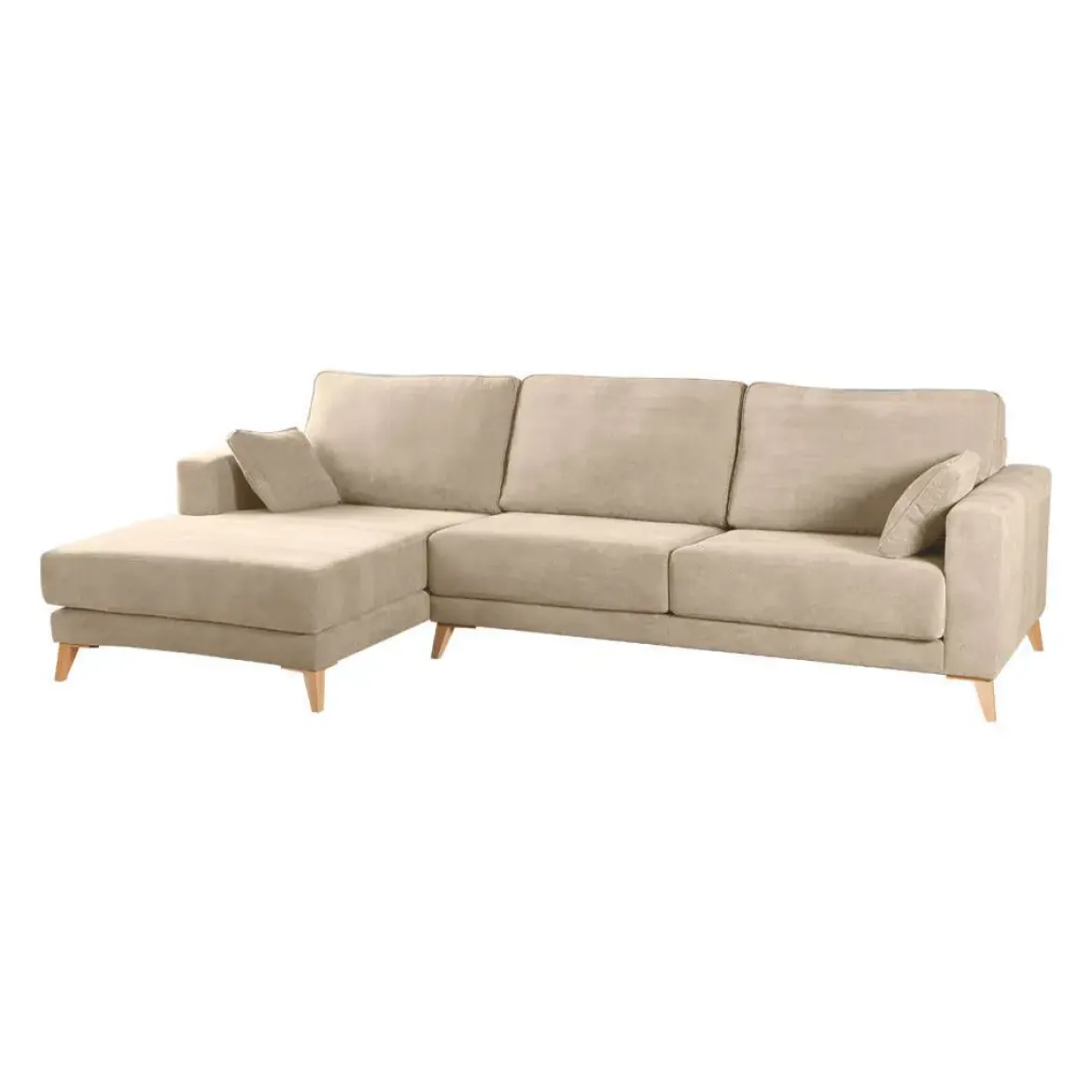 Chaiselongue Izquierda 3 Plazas 300 cm Tapizado en Poliéster GIOVANI