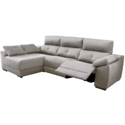 Chaise Longue Relax Eléctrico Tapizado en Tela Izquierda MÁXIMO