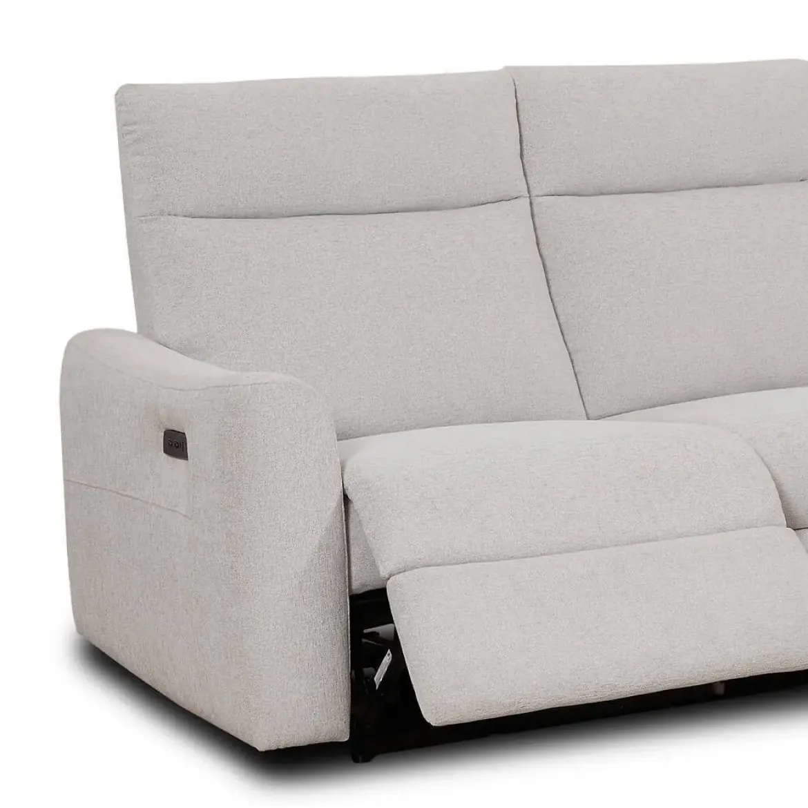 Chaise Longue Relax Eléctrico Reversible con Arcón Tapizado en Tela CHARLOTE