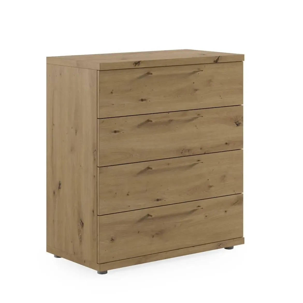 Cómoda de Dormitorio 4 Cajones 80 cm Melamina KRONOS.5 DK15