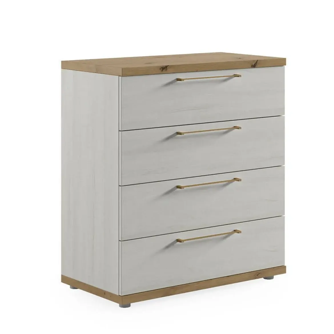 Cómoda de Dormitorio 4 Cajones 80 cm Melamina KRONOS.5 DK15