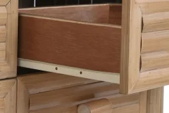 Cómoda de Dormitorio en Bambú y Ratán Natural MB-221751