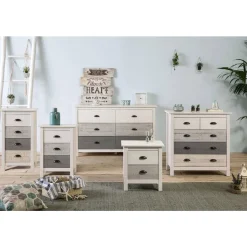 Cómoda de Madera con 6 Cajones ROMANTICA