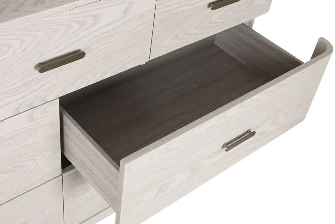 Cómoda de MDF y Metal en Gris Claro MB-220063