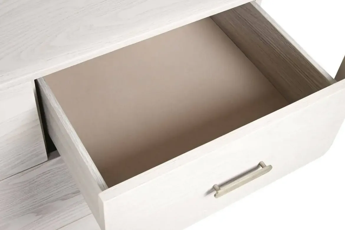 Cómoda de MDF y Metal en Gris Claro MB-220063