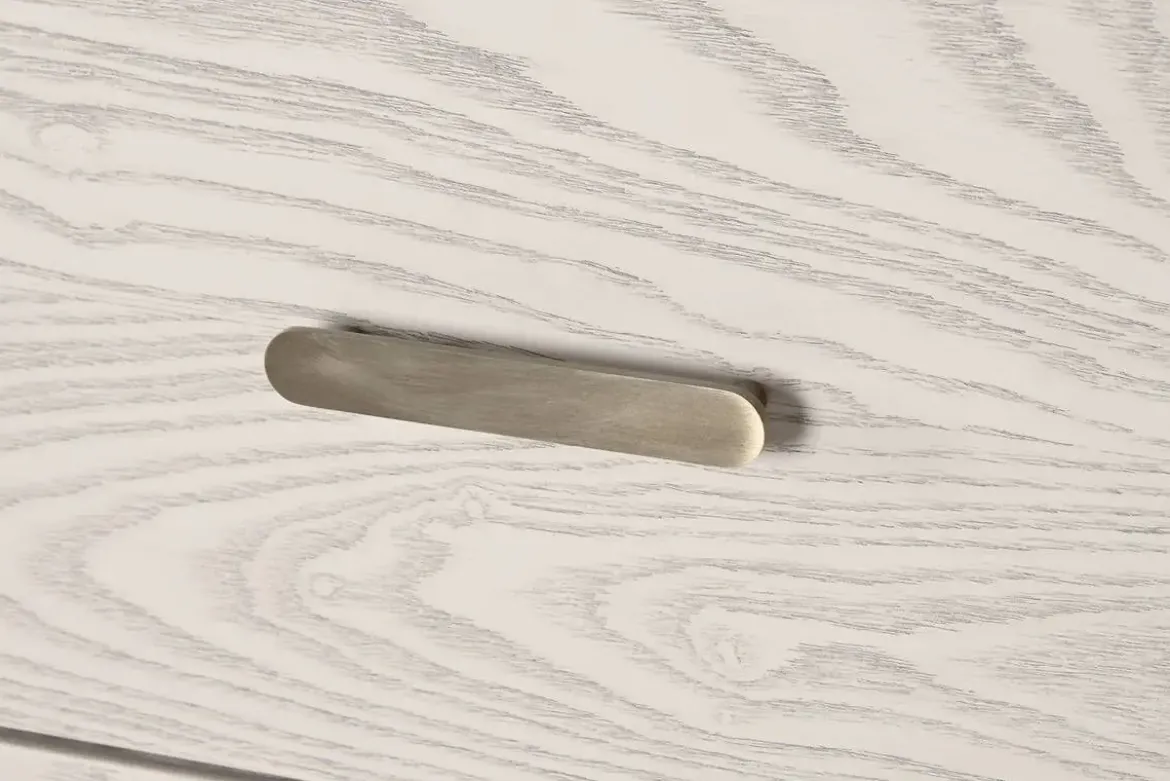 Cómoda de MDF y Metal en Gris Claro MB-220063