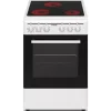 Cocina Vitrocerámica con Horno Eléctrico 3 Fuegos Color Blanco INFINITON CCV350G