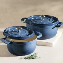 Cocotte de Hierro Fundido Esmaltado Azul 26 cm 5,6L 31700156