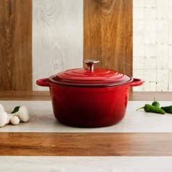 Cocotte de Hierro Fundido Esmaltado 24 cm 3,7L BIDASOA 7664008