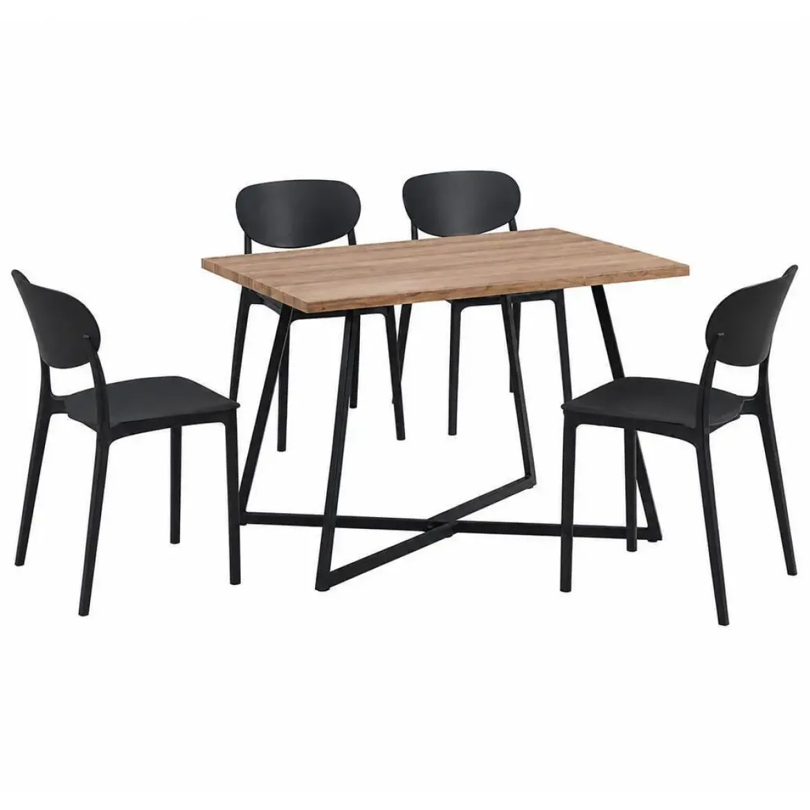 Comedor Completo Mesa de Melamina con 4 Sillas KIRBY