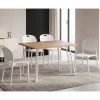 Comedor Completo Mesa de Melamina y 4 Sillas JANSEN