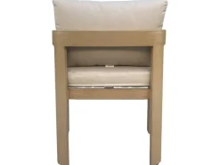 Comedor de Jardín de Aluminio con 6 Sillas Marrón Simil Madera MB-224606