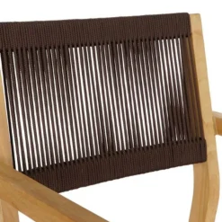 Comedor de Jardín de Madera de Teca con Mesa Cuadrada MB-204125