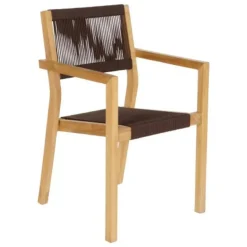 Comedor de Jardín de Madera de Teca con Mesa Cuadrada MB-204125