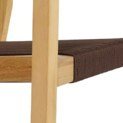 Comedor de Jardín de Madera de Teca con Mesa Cuadrada MB-204125
