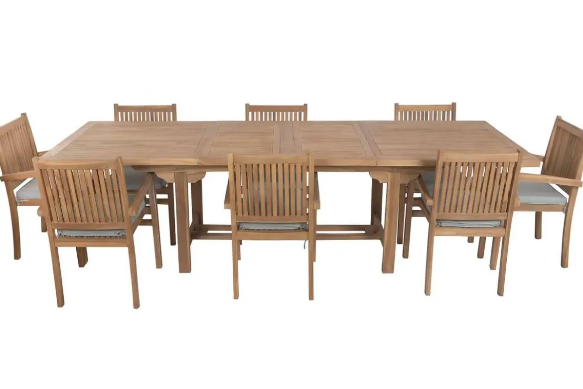 Comedor de Jardín de Teca con 8 Sillas MB-224648