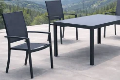Comedor de Jardín en Aluminio Antracita SEYTON