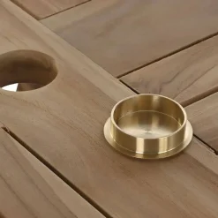 Comedor de Jardín Plegable de Madera de Teca 4 Comensales MB-193185