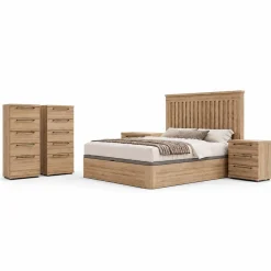 Composición de Dormitorio en Roble Natural KRONOS 5 N 808