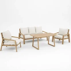 Composición de Jardín Aluminio Imitación Madera NORUEGA