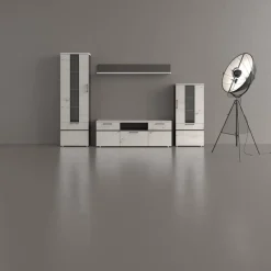 Composición de Salón 280 cm Acabado en Ébano y Albian OTTO 108