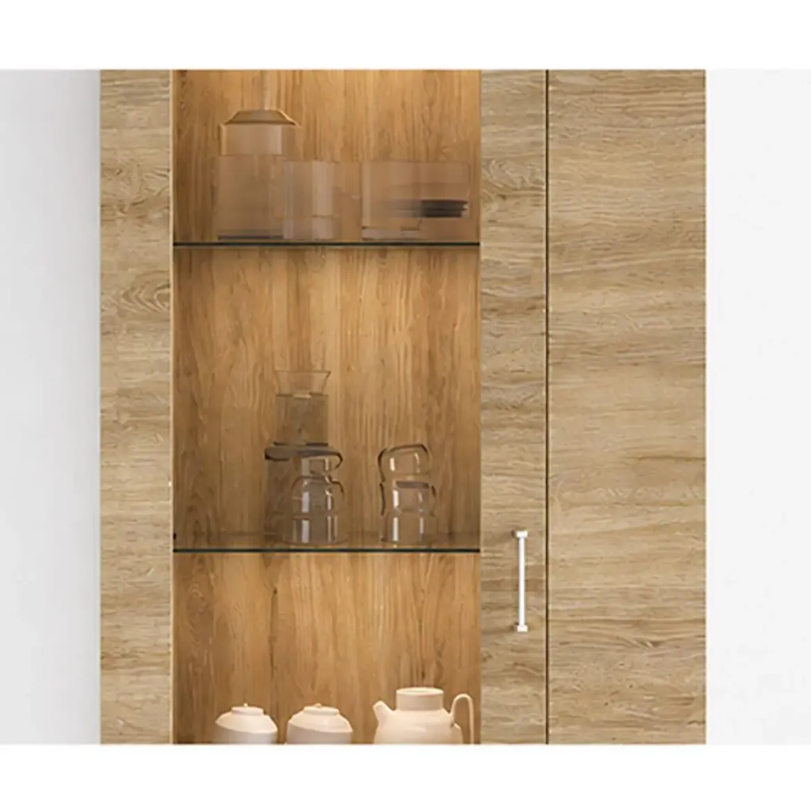 Composición de Salón 340 cm en Roble Natural KRONOS 5 N 616