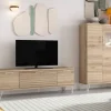 Composición de Salón 260 cm Moderna en Roble Natural KRONOS.5N 607
