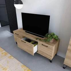 Composición de Salón en Roble Natural KRONOS 5