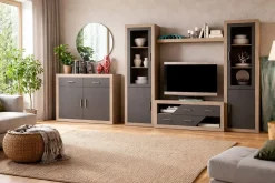 Composición de salón LARA nº5 250cm Cambrian-grafito