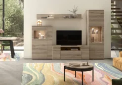 Composición de Salón Moderna en Roble Natural KRONOS.5 601