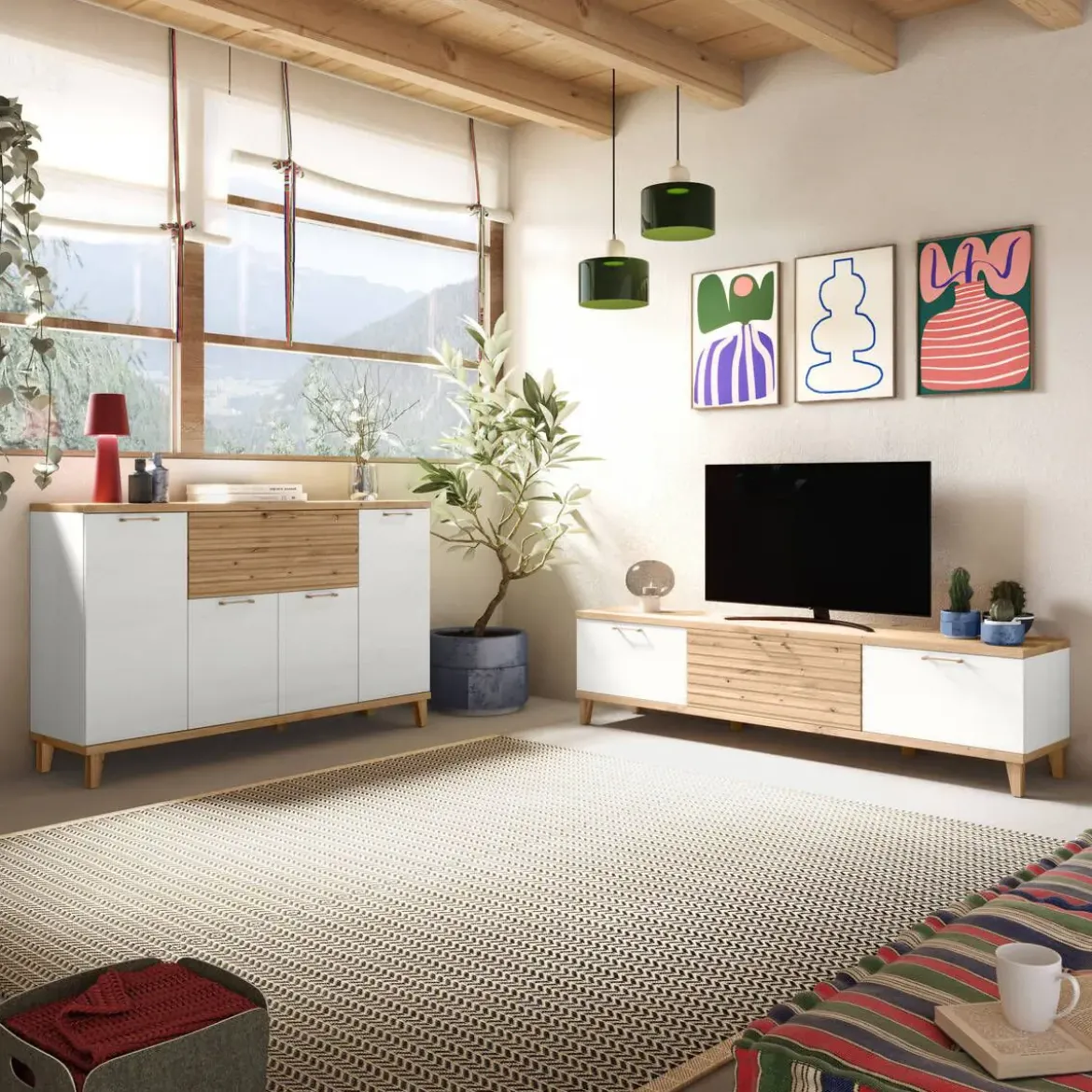 Composición de Salón Moderna Polar y Artisan KRONOS 5 N 628
