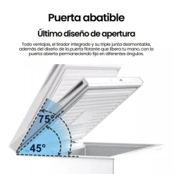Congelador Horizontal de 78 L Clasificación Energética E INFINITON CH80H84WEH