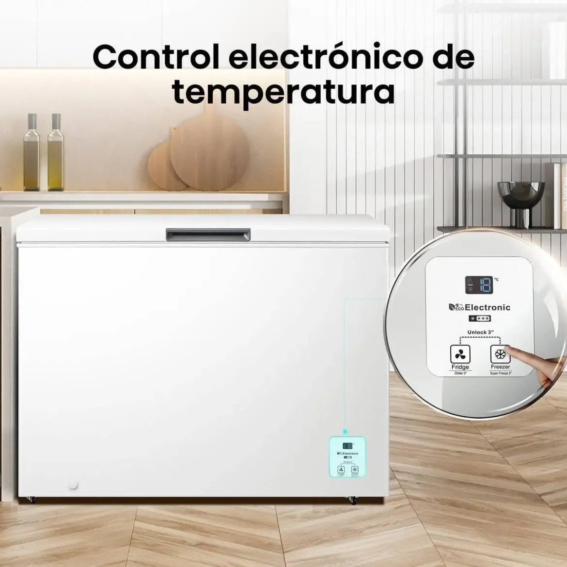 Congelador Horizontal Hisense 297L Clase E Ancho 112cm FT386D4AWLYE