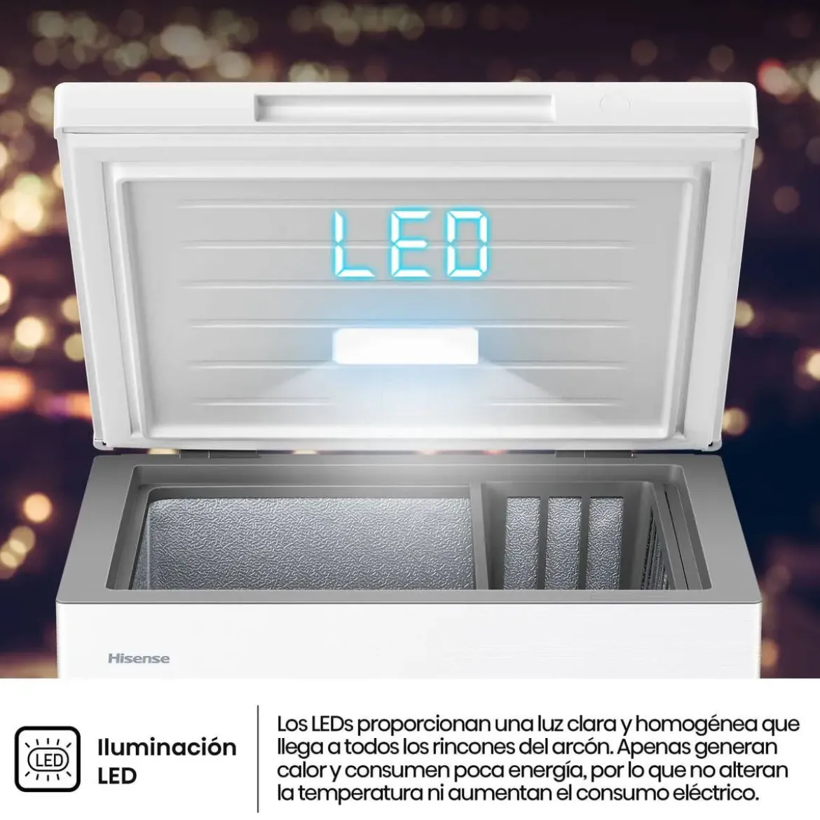 Congelador Horizontal Hisense 141 Litros Convertible Clase D FT145N1AWDL