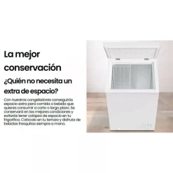 Congelador Horizontal INFINITON 98 Litros Clase E Compacto CH10H85BEM