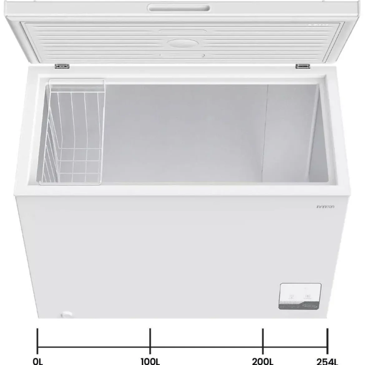 Congelador Horizontal Infiniton 254 Litros Clase E Stand By CH25H86WEK