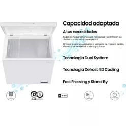 Congelador INFINITON 142 L Clase E CH15H86WEH