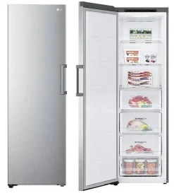 Congelador Vertical Clase E Inox Antihuella 355 L LG GFT41PZGSZ