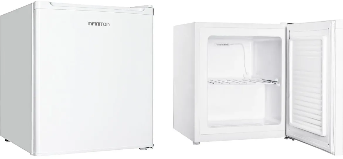 Congelador Vertical 51 cm de Puerta Reversible Clase E INFINITON CV33L5WEC