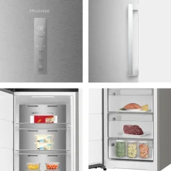 Congelador Vertical HISENSE FT3K310SAIE1 No Frost 312L Inox Display Exterior