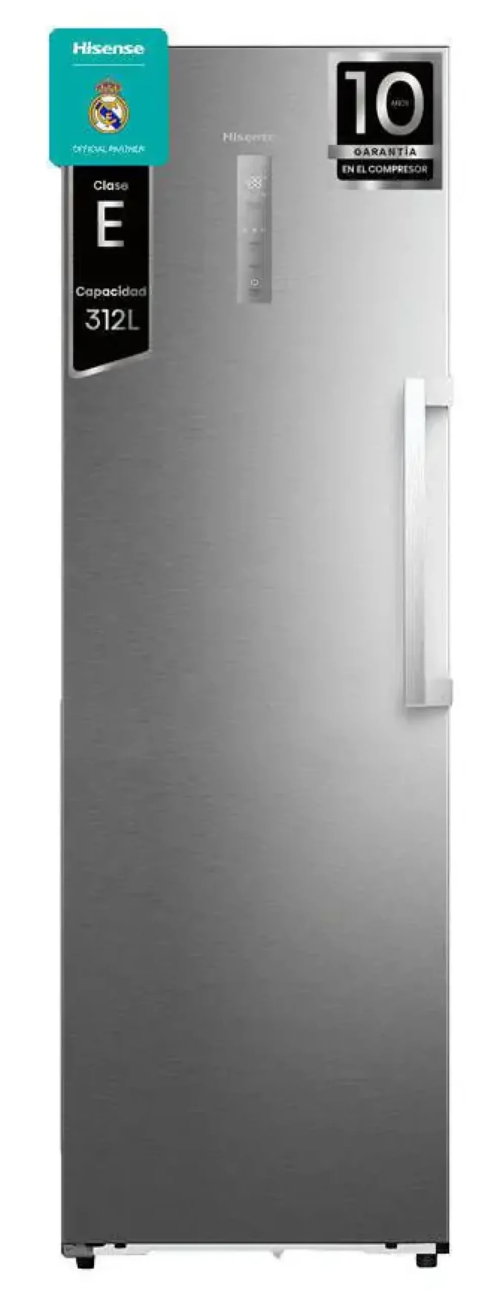 Congelador Vertical HISENSE FT3K310SAIE1 No Frost 312L Inox Display Exterior