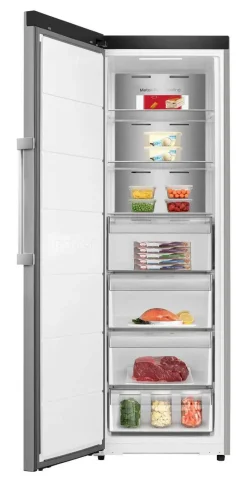 Congelador Vertical HISENSE FT3K310SAIE1 No Frost 312L Inox Display Exterior