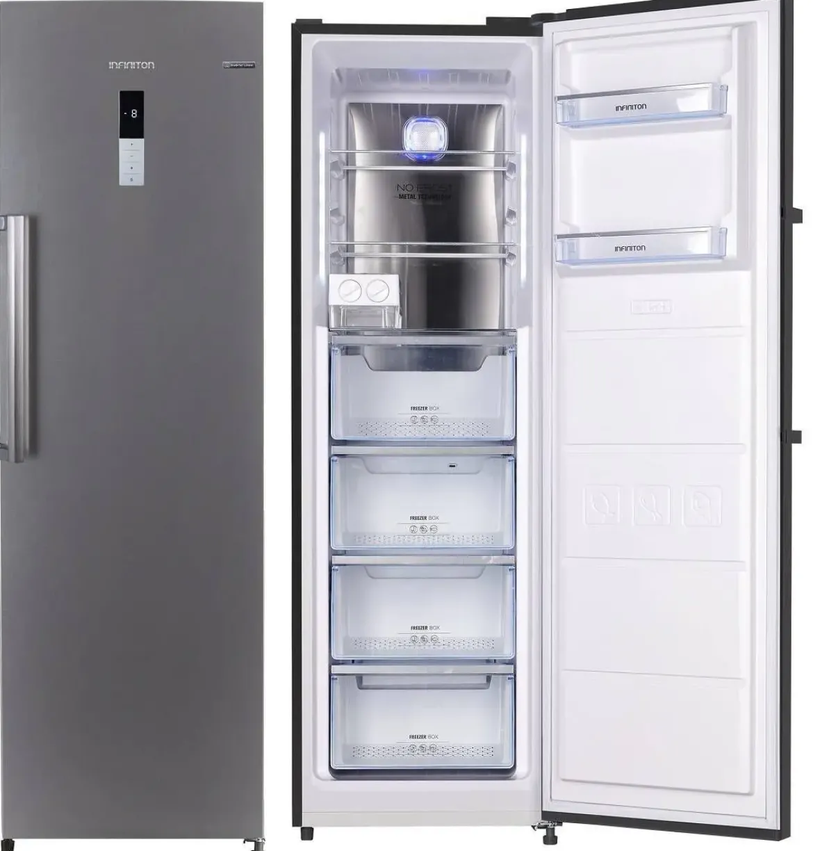 Congelador Vertical INFINITON 274 Litros Inverter CV-274L85XDB