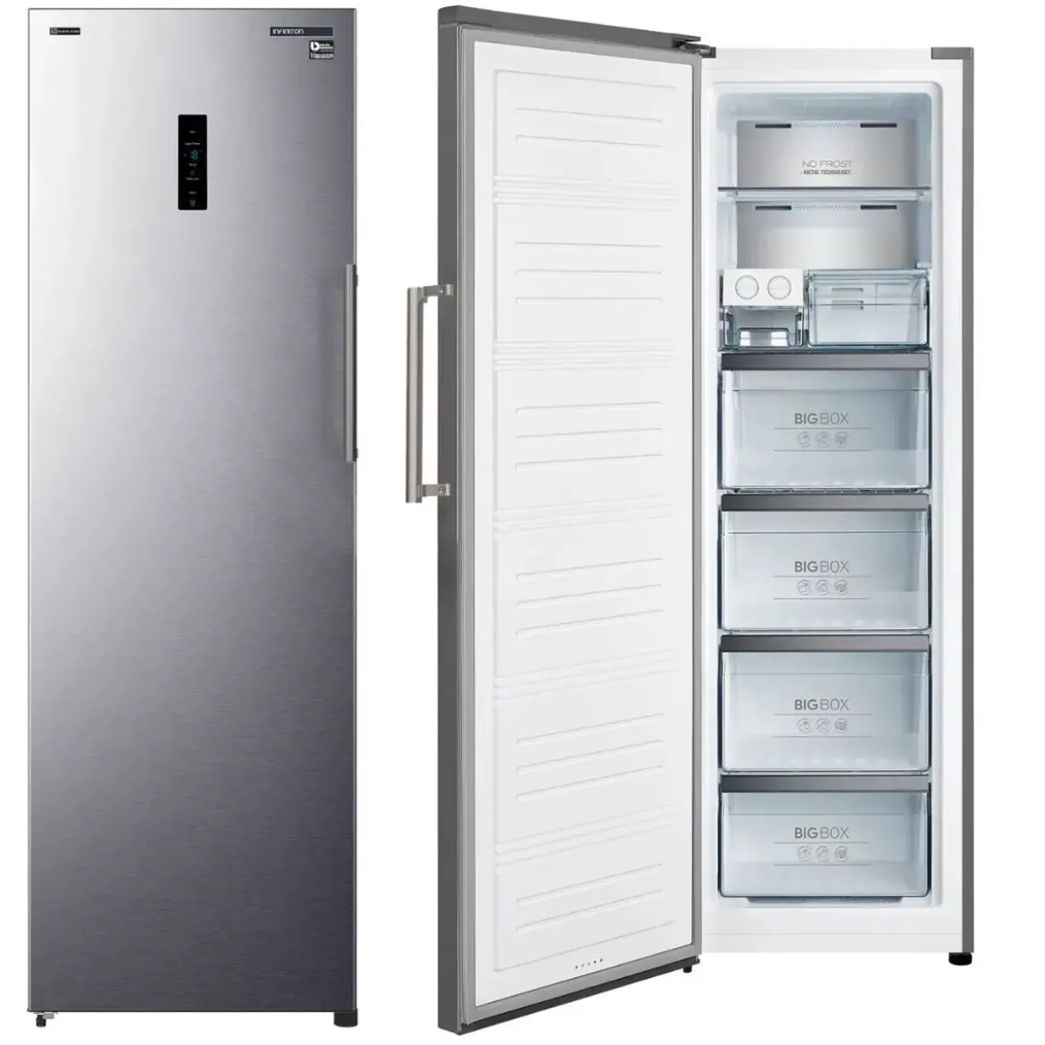 Congelador Vertical INFINITON Clase E 185 cm CV-1HE85