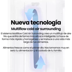 Congelador Vertical INFINITON 240L 172x59.5cm CV240L72WEC