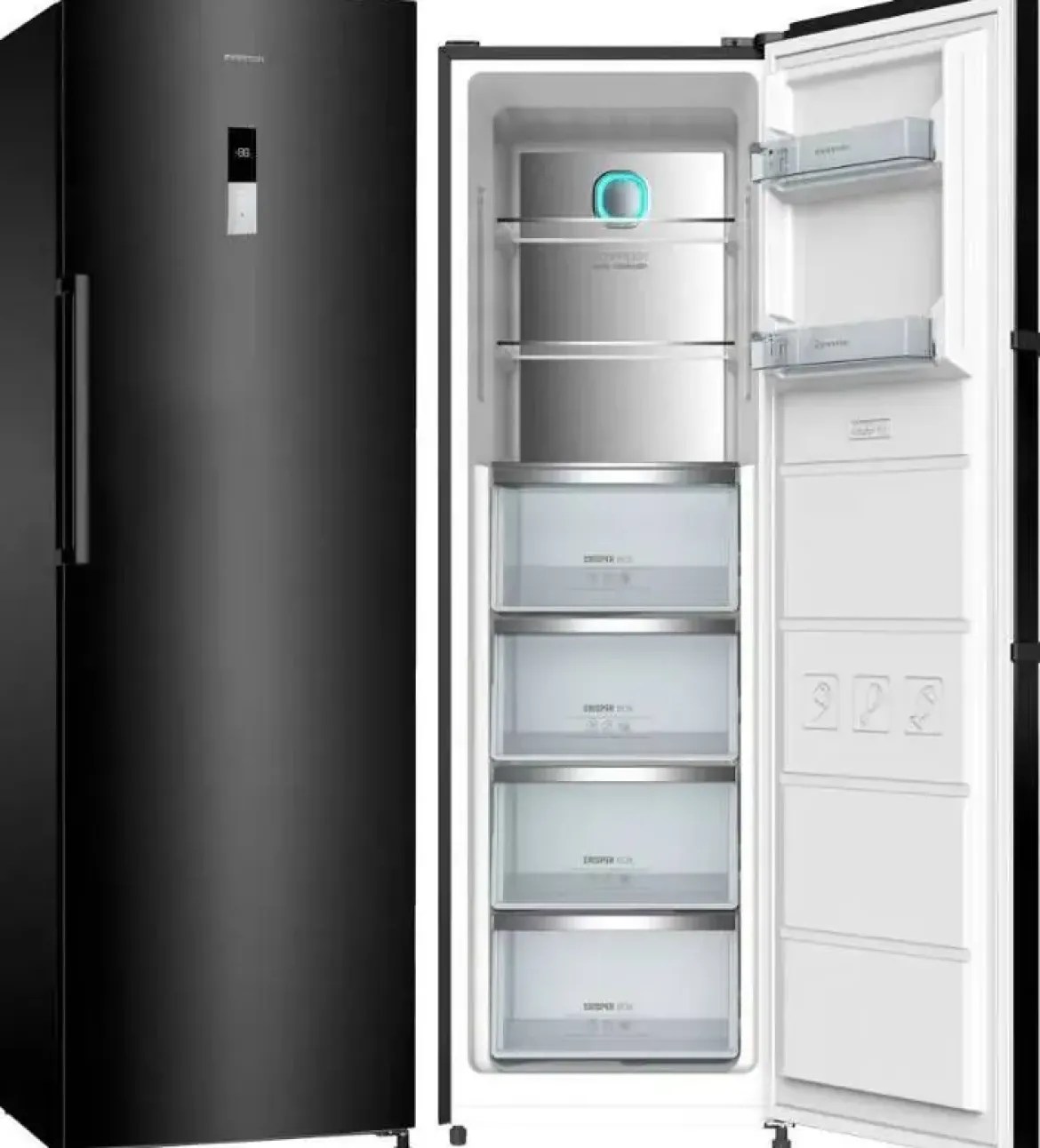 Congelador Vertical INFINITON No Frost E 185cm Inox CV-19DST