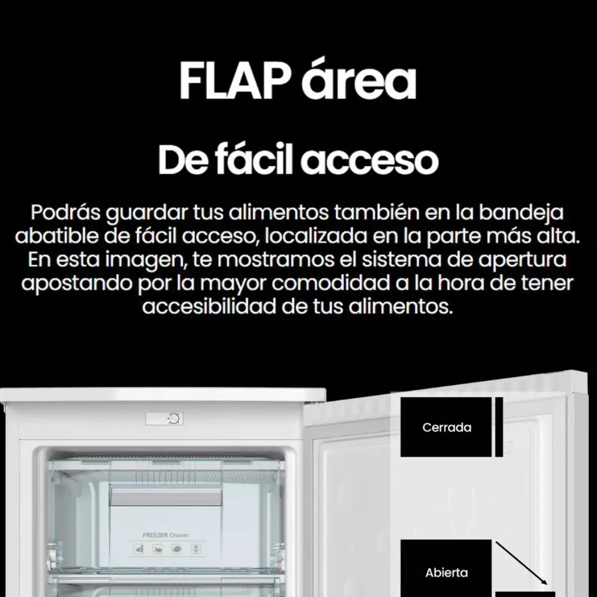 Congelador Vertical INFINITON 85L Clase E CV88L8WEK