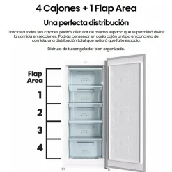 Congelador Vertical 145 L Blanco INFINITON CV140L25WEP