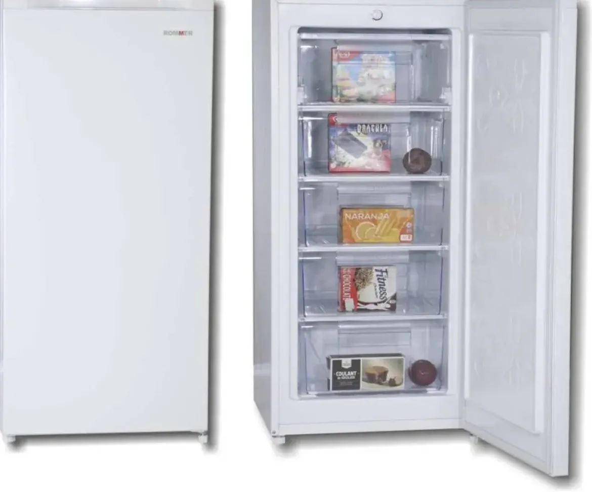Congelador Vertical ROMMER CVE121 145L Blanco Clase E Silencioso