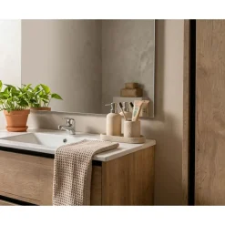 Conjunto de Baño 80 cm con Columna Color Medieval Medio FAMILY TECH